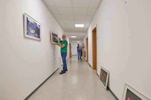 Hängen der Bilder