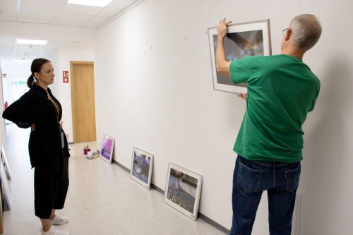 Hängen der Bilder